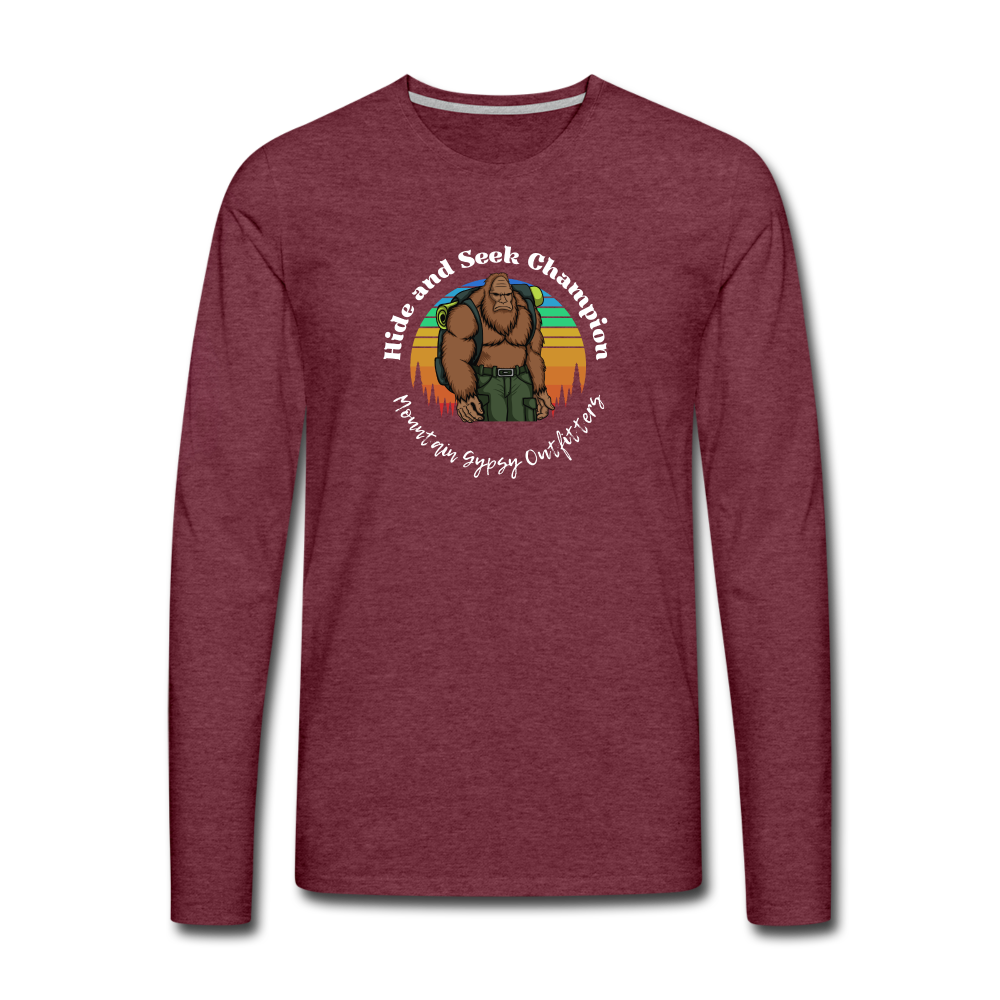 Hide and Seek Champ Long Sleeve - heather burgundy