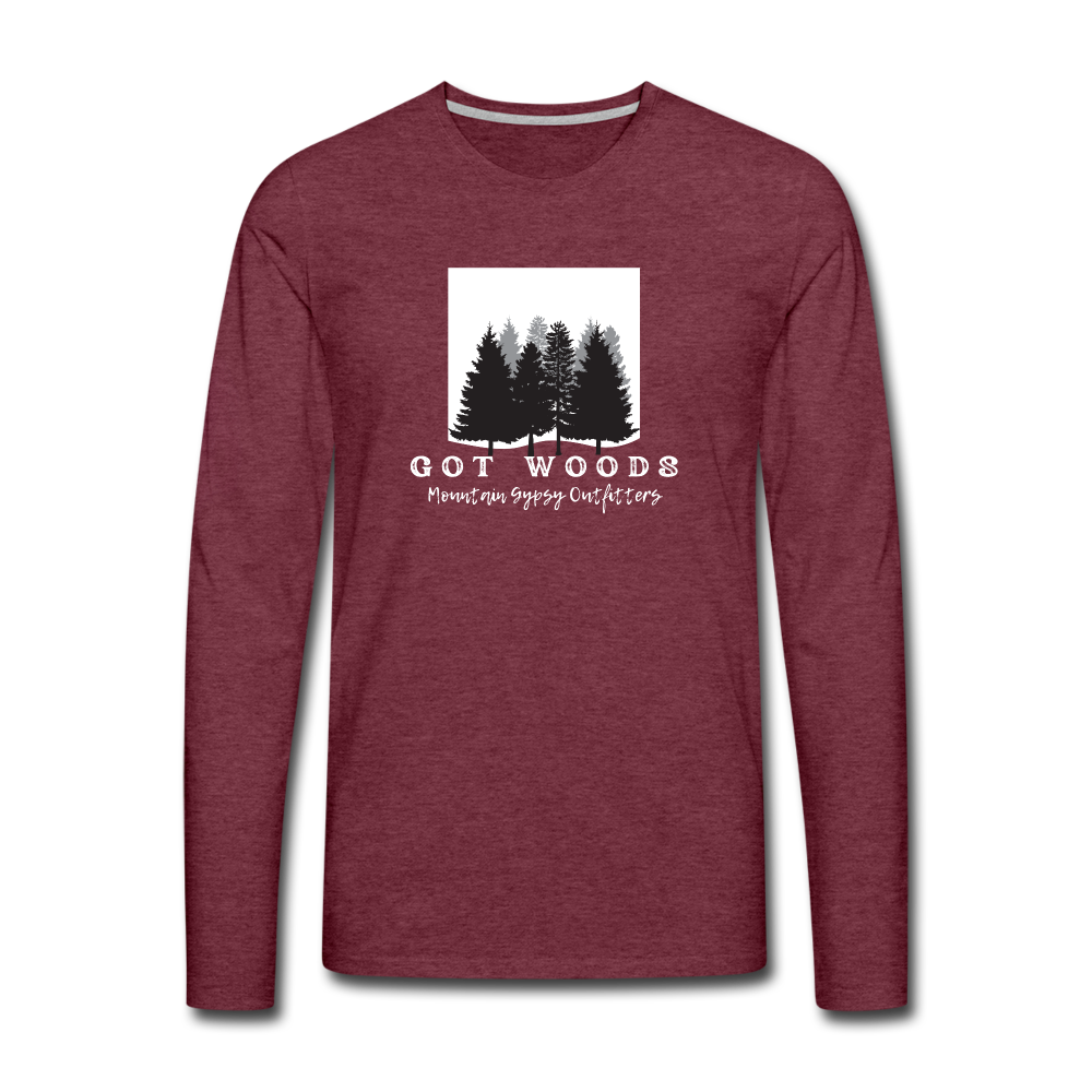Got Woods Long Sleeve - heather burgundy