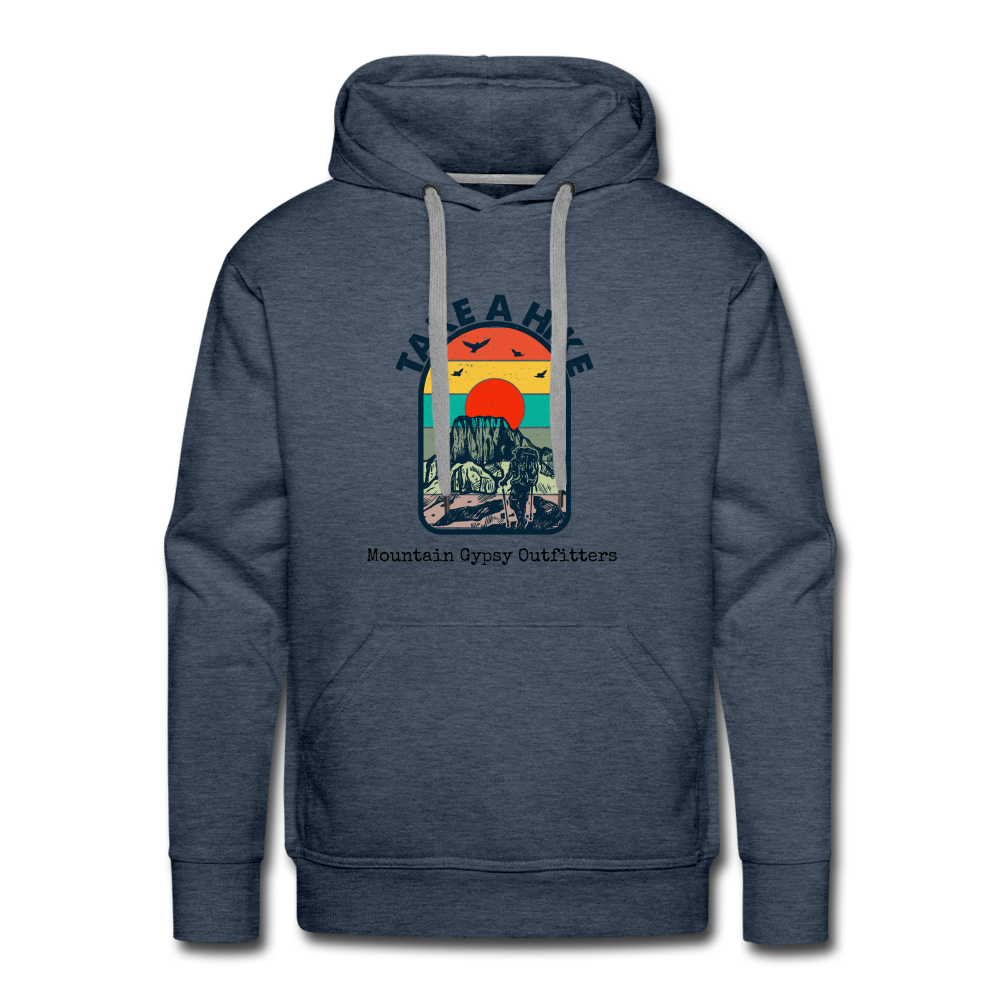 Take a Hike Hoodie - heather denim