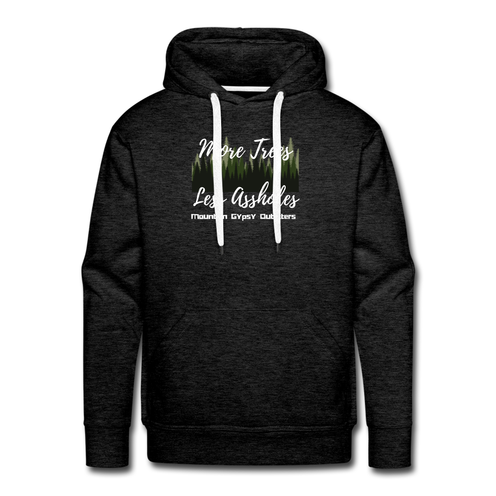 More Trees Hoodie - charcoal grey