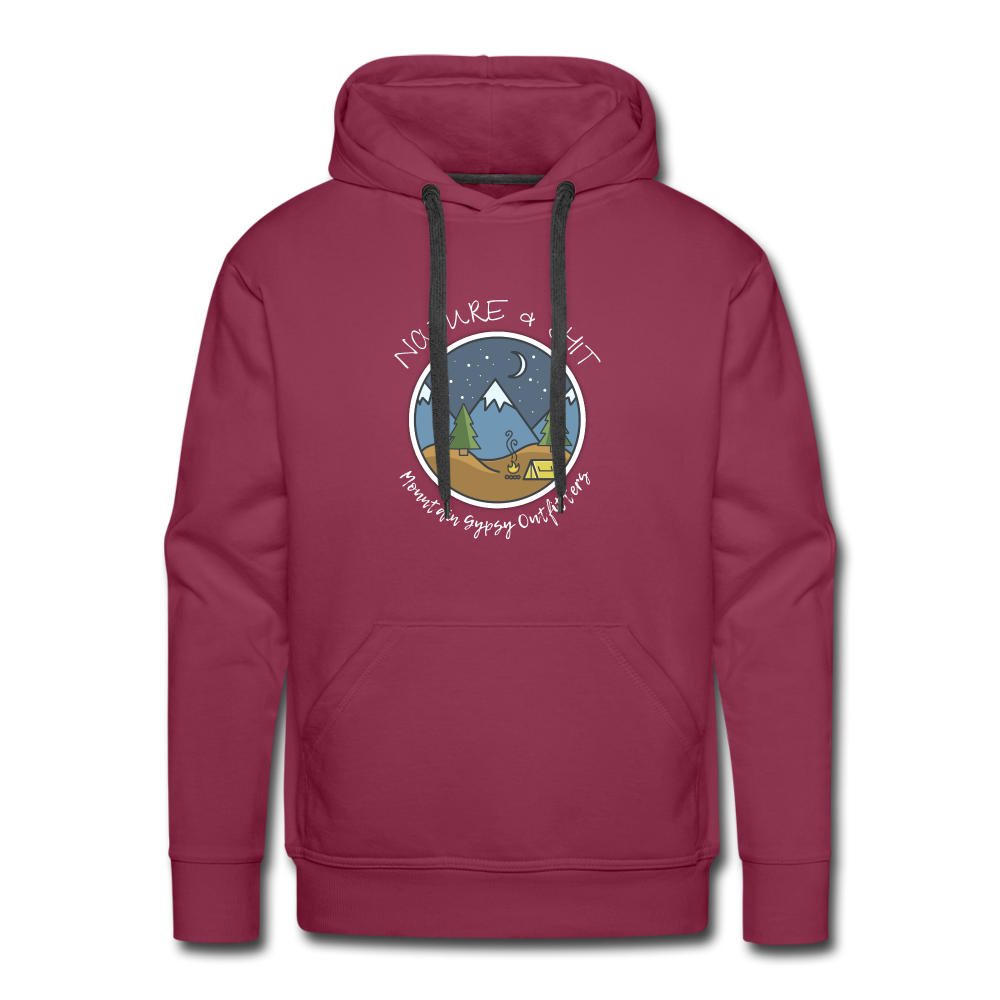 Nature & Shit Hoodie - burgundy