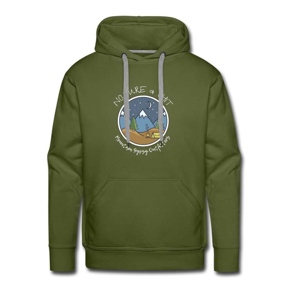 Nature & Shit Hoodie - olive green