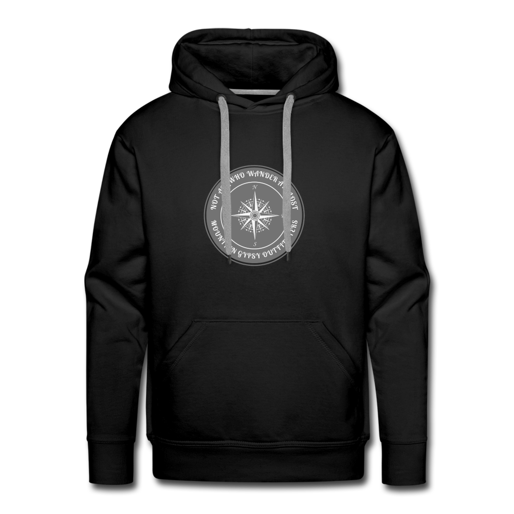 Not All Who Wander Hoodie - black