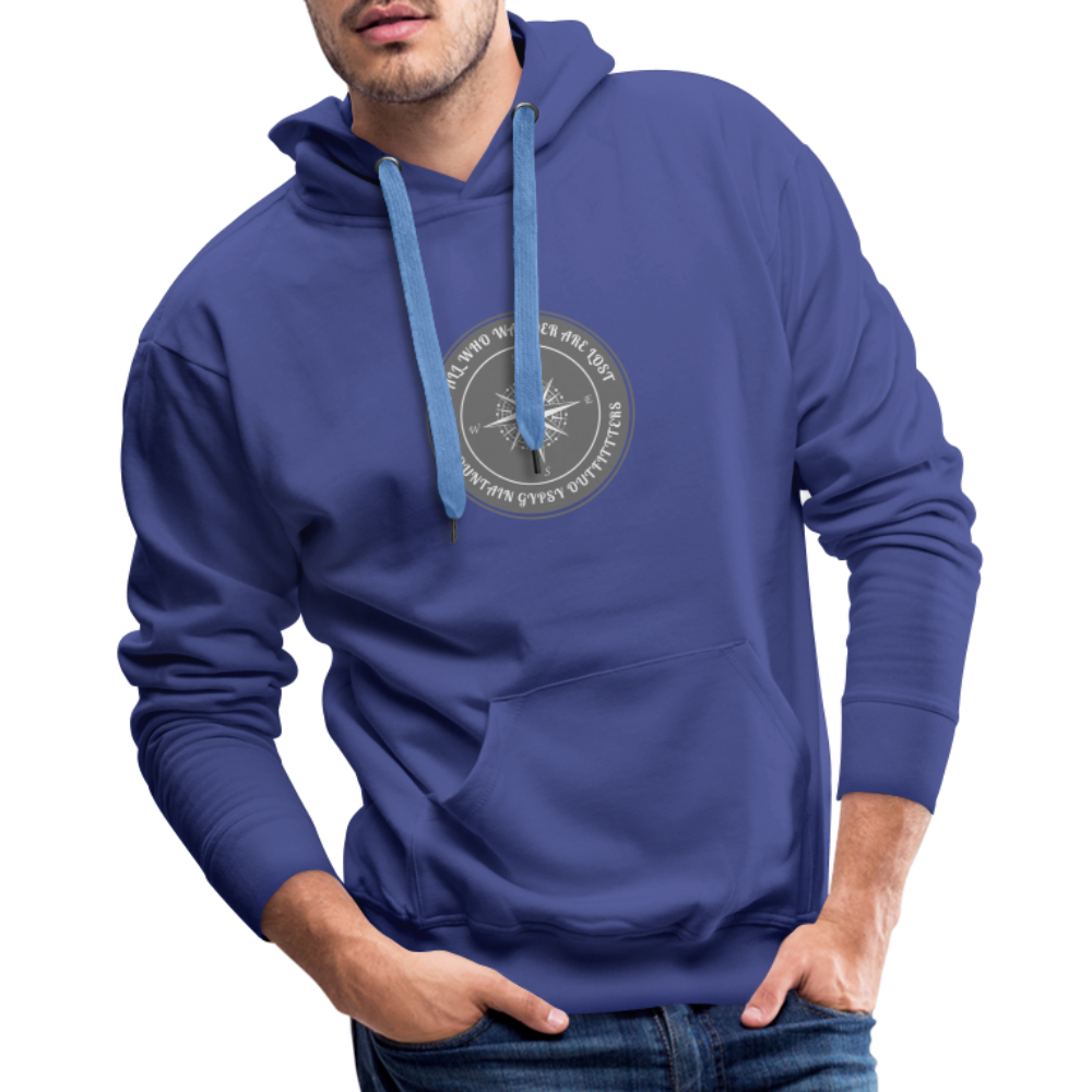 Not All Who Wander Hoodie - royal blue