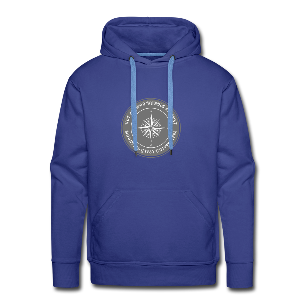 Not All Who Wander Hoodie - royal blue
