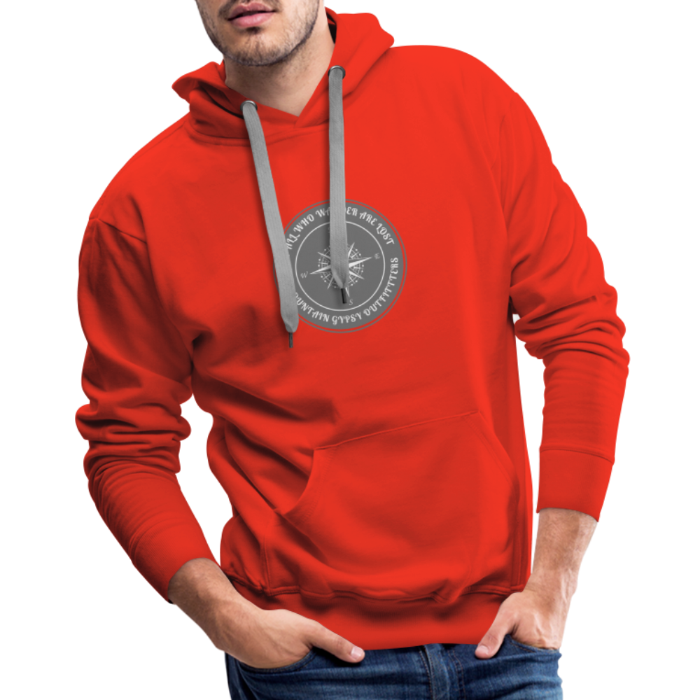 Not All Who Wander Hoodie - red