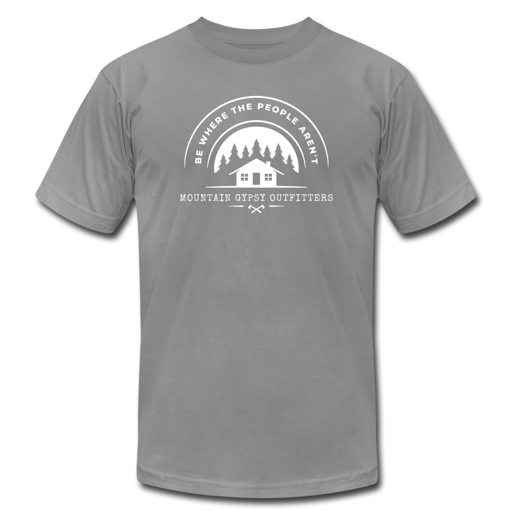 Where The People Aren't Boyfriend Tee - slate