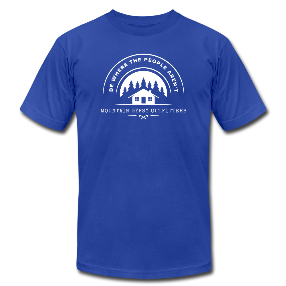Where The People Aren't Boyfriend Tee - royal blue