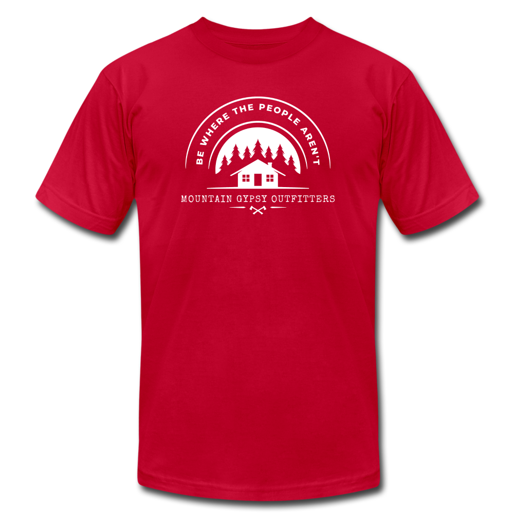 Where The People Aren't Boyfriend Tee - red