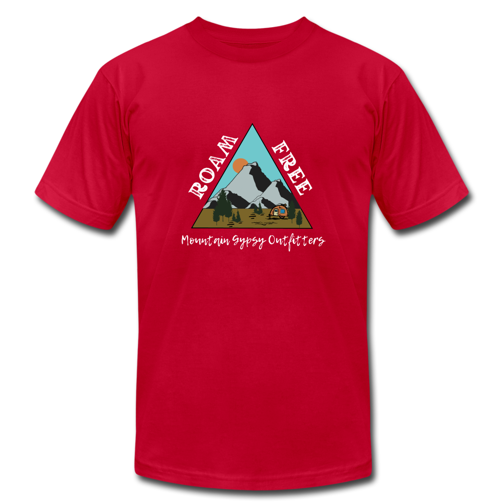 Roam Free Boyfriend Tee - red
