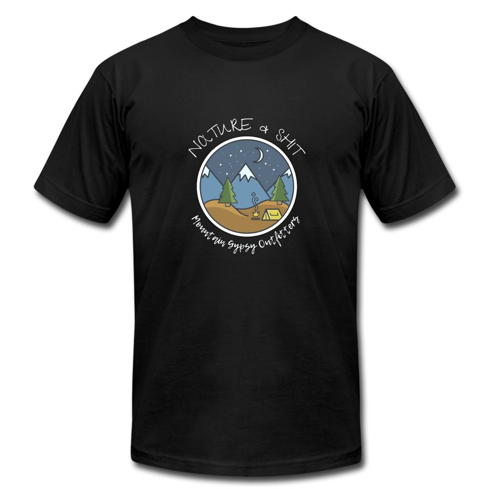 Nature & Shit Boyfriend Tee - black