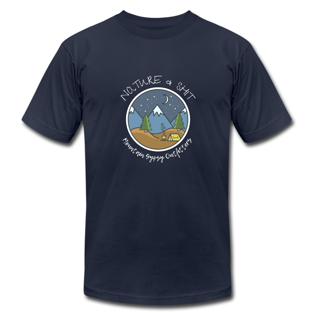 Nature & Shit Boyfriend Tee - navy
