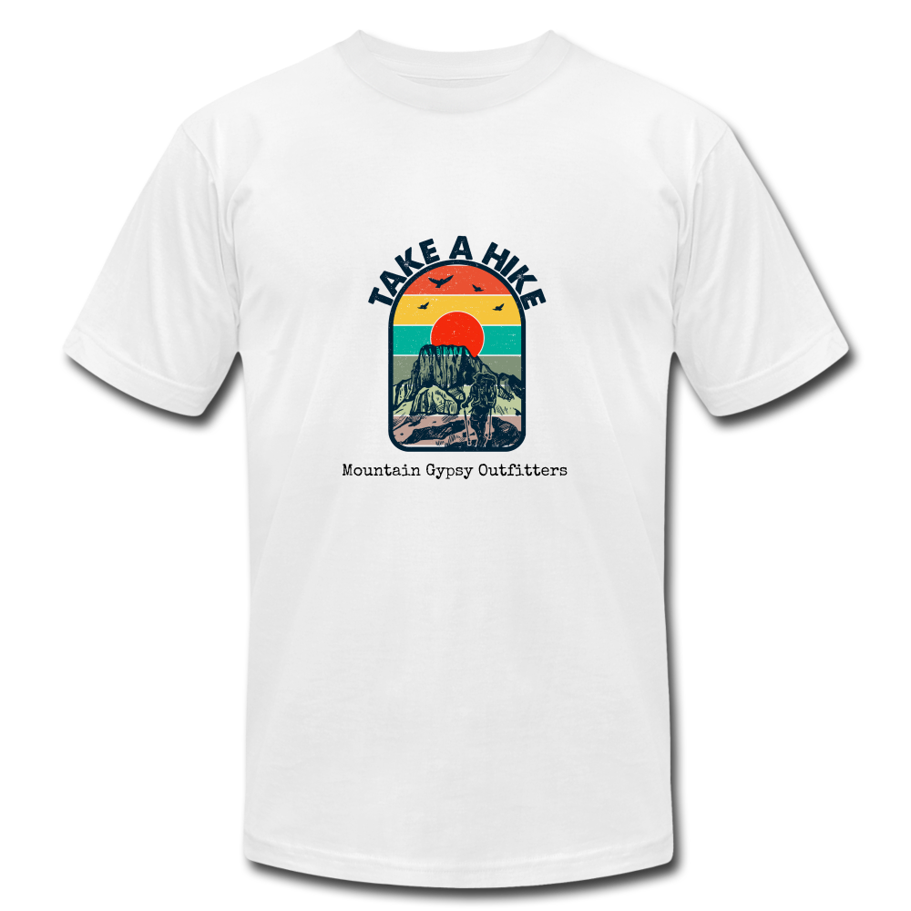 Take a Hike Boyfriend Tee - white