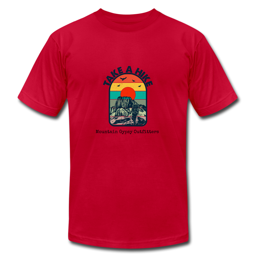 Take a Hike Boyfriend Tee - red