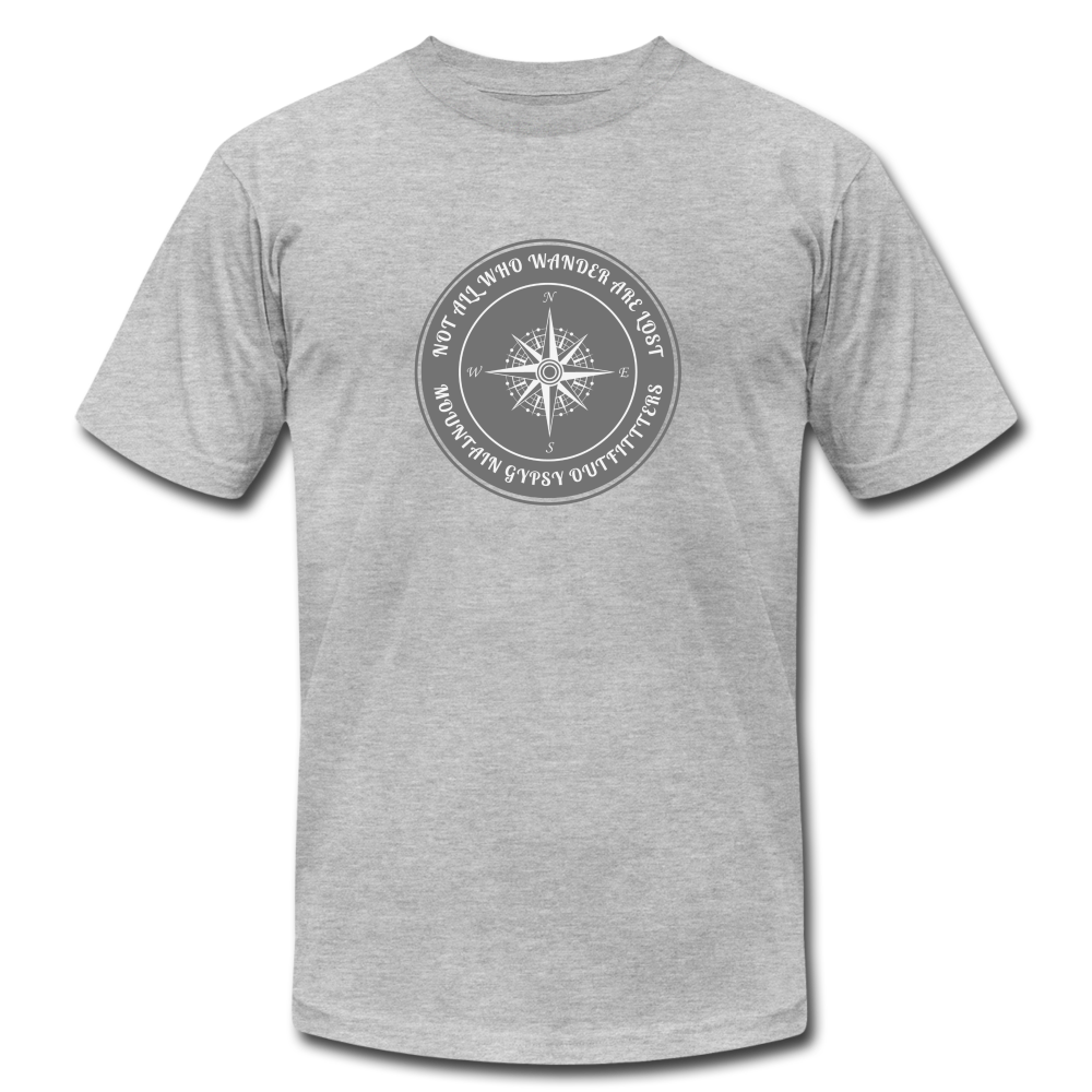 Not All Who Wander Boyfriend Tee - heather gray