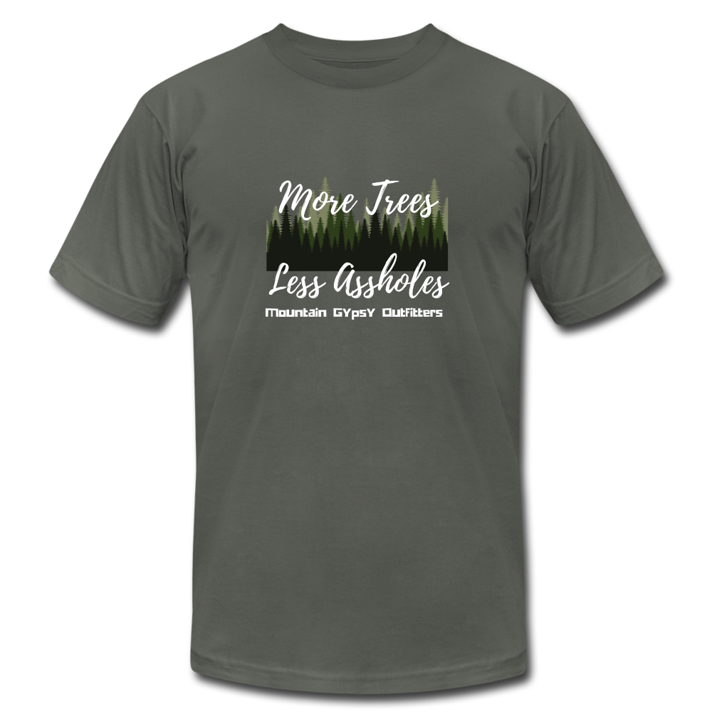 More Trees Boyfriend Tee - asphalt