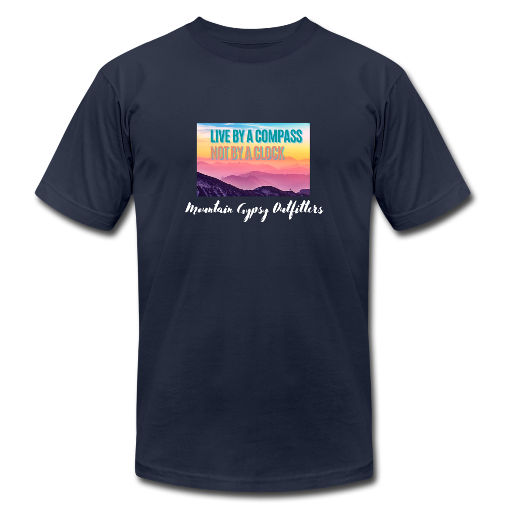 Live By a Compass Boyfriend Tee - navy