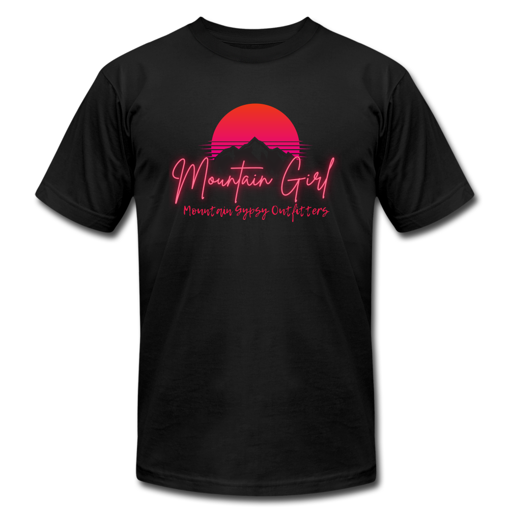 Mountain Girl Boyfriend Tee - black