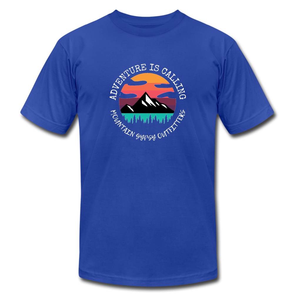 Adventure Is Calling Boyfriend Tee - royal blue