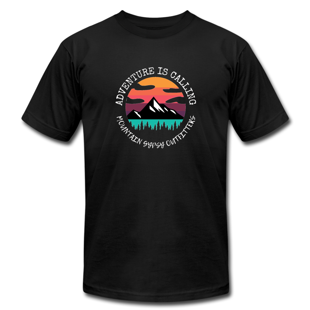 Adventure Is Calling Boyfriend Tee - black