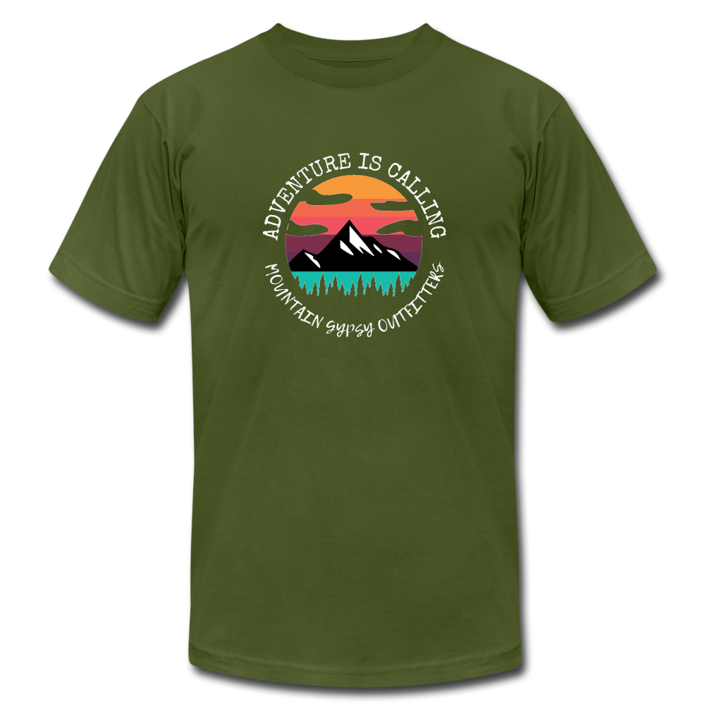 Adventure Is Calling Boyfriend Tee - olive