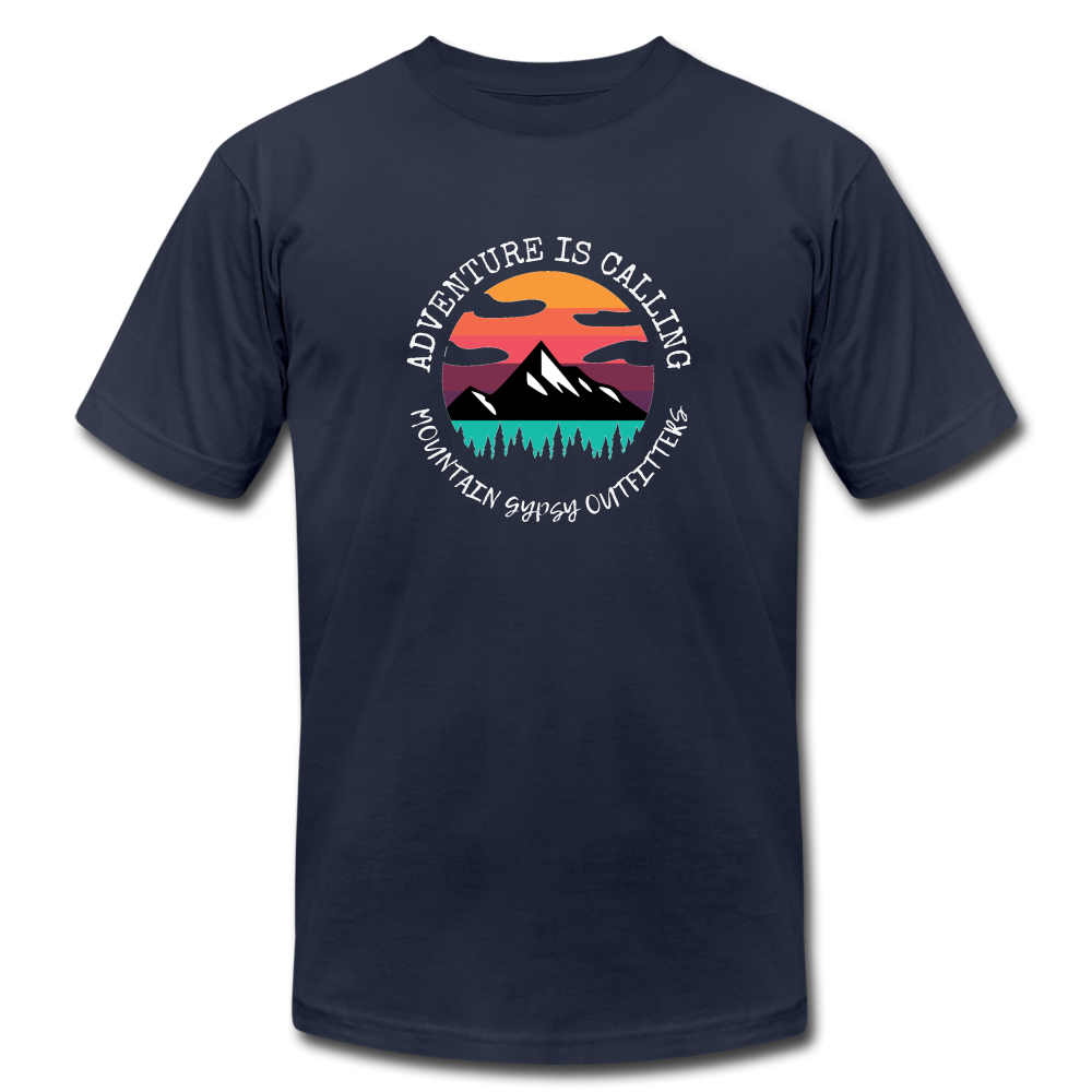Adventure Is Calling Boyfriend Tee - navy