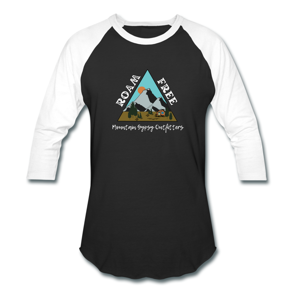 Roam Free 3/4 Sleeve - black/white