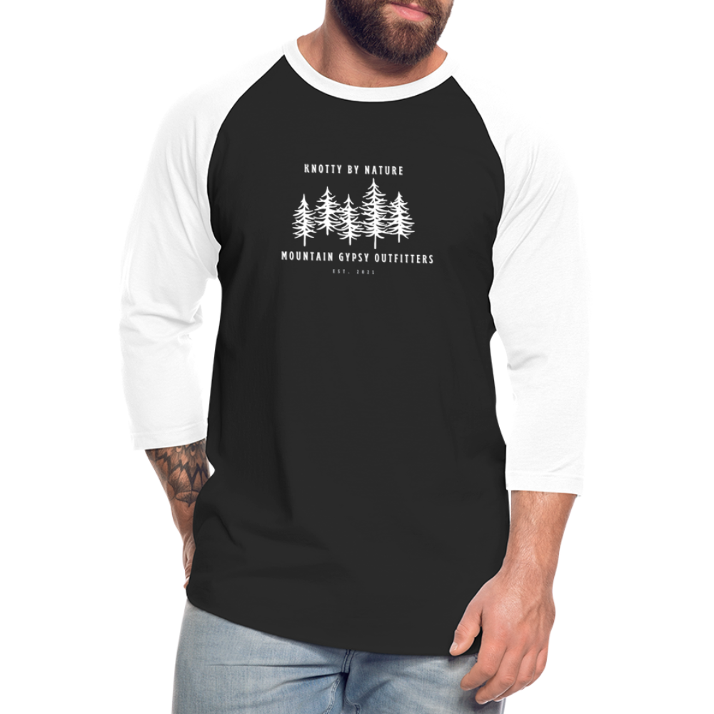 Knotty 3/4 Sleeve - black/white