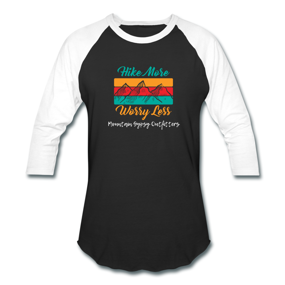 Worry Less 3/4 Sleeve - black/white