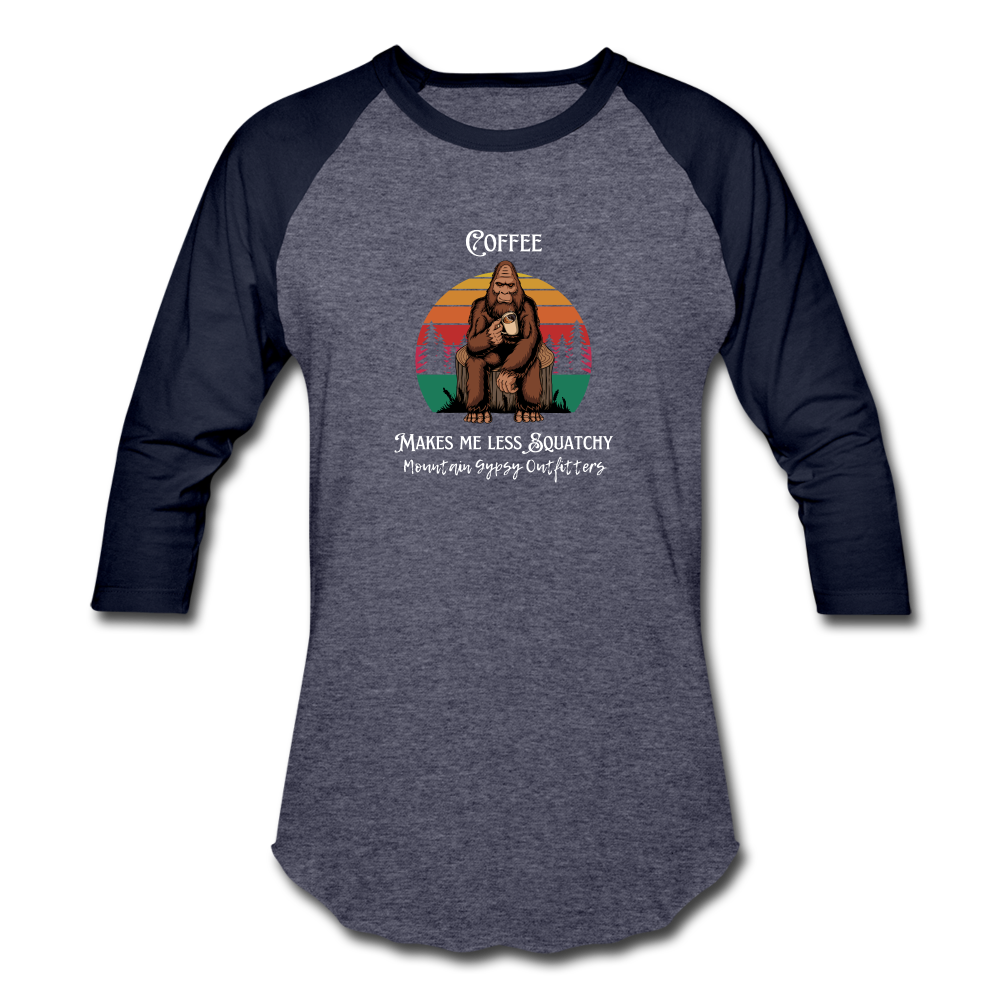 Squatchy 3/4 Sleeve - heather blue/navy