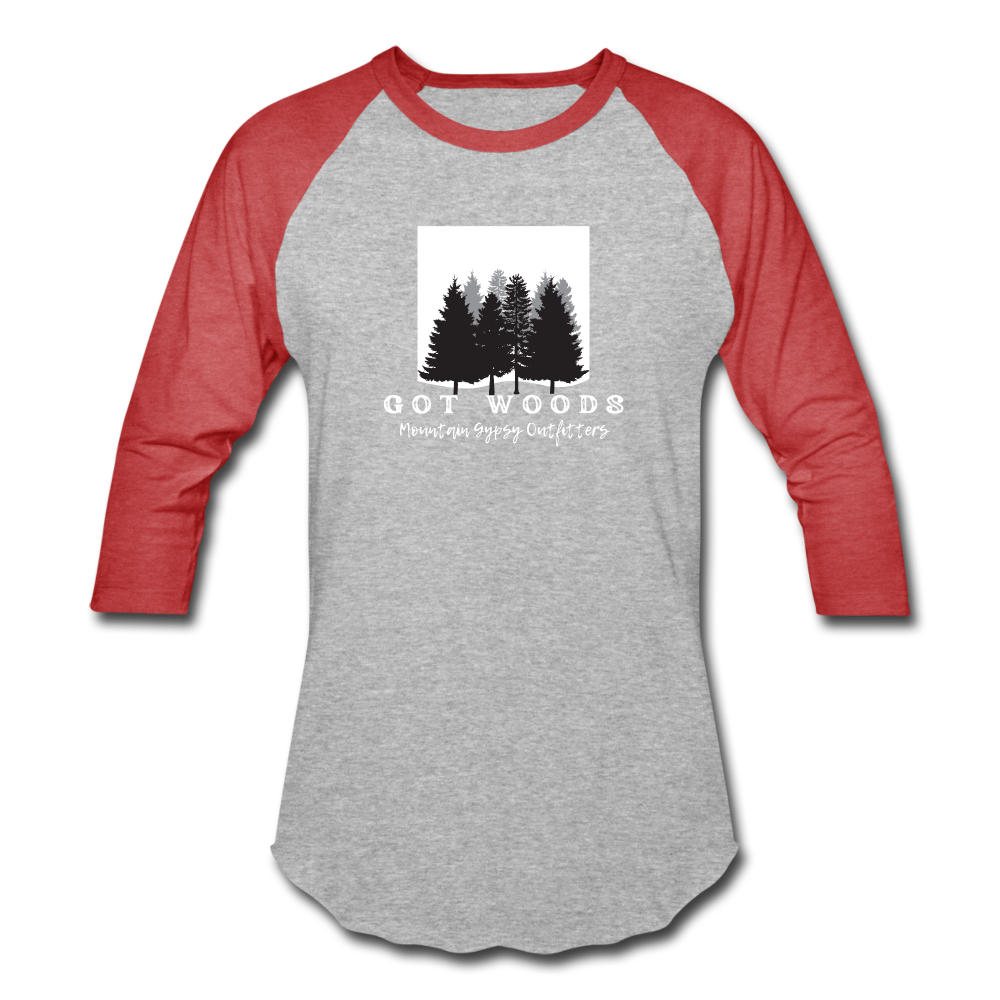 Got Woods 3/4 Sleeve - heather gray/red