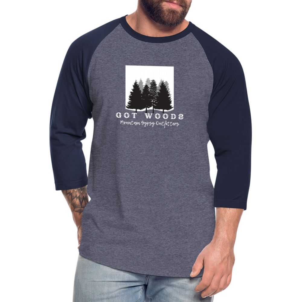Got Woods 3/4 Sleeve - heather blue/navy
