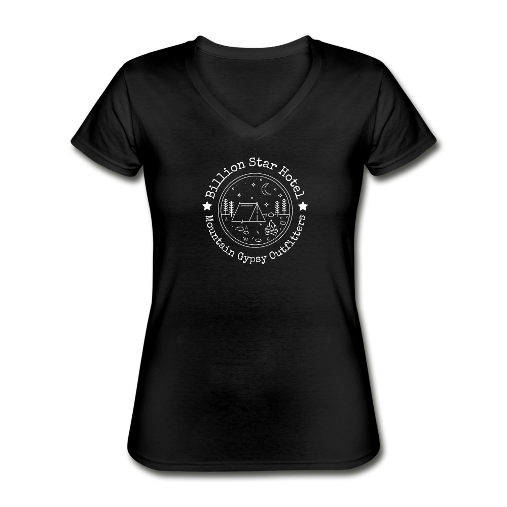 Billion Star Hotel V-neck Tee - black