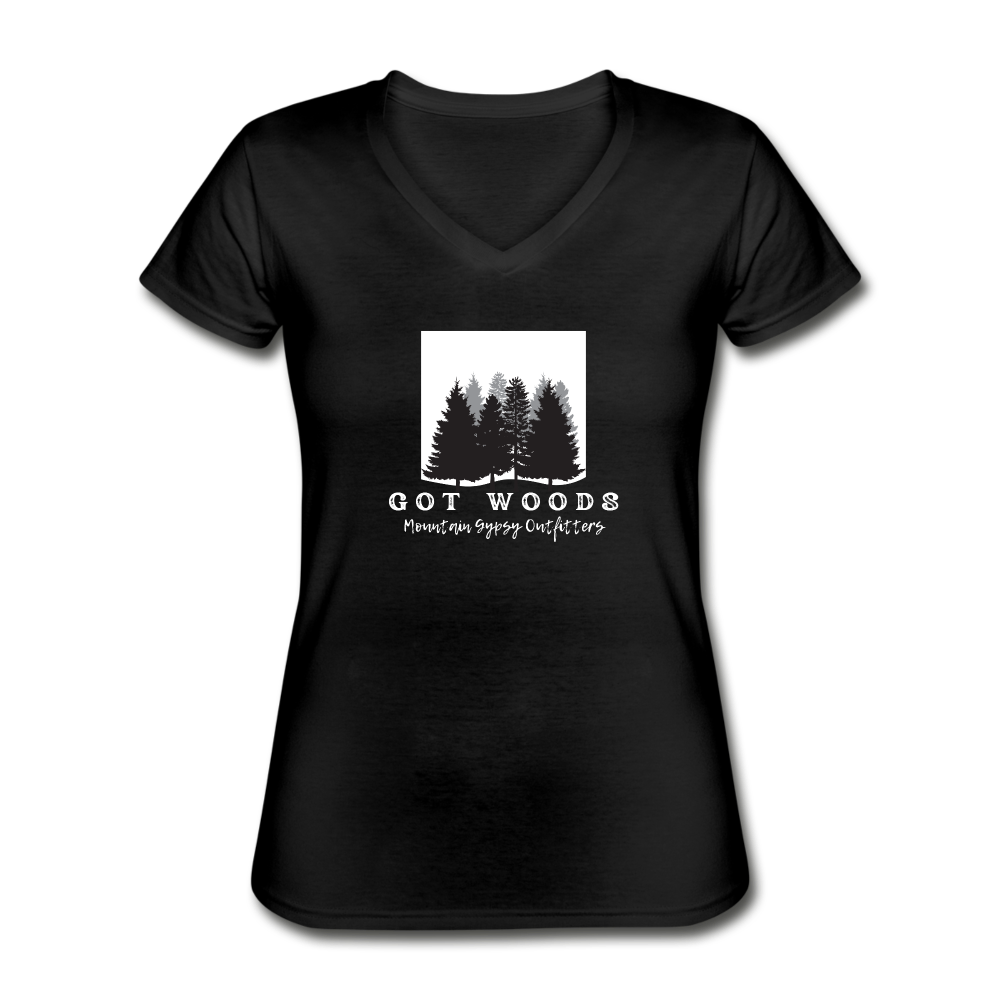 Got Woods V-neck Tee - black
