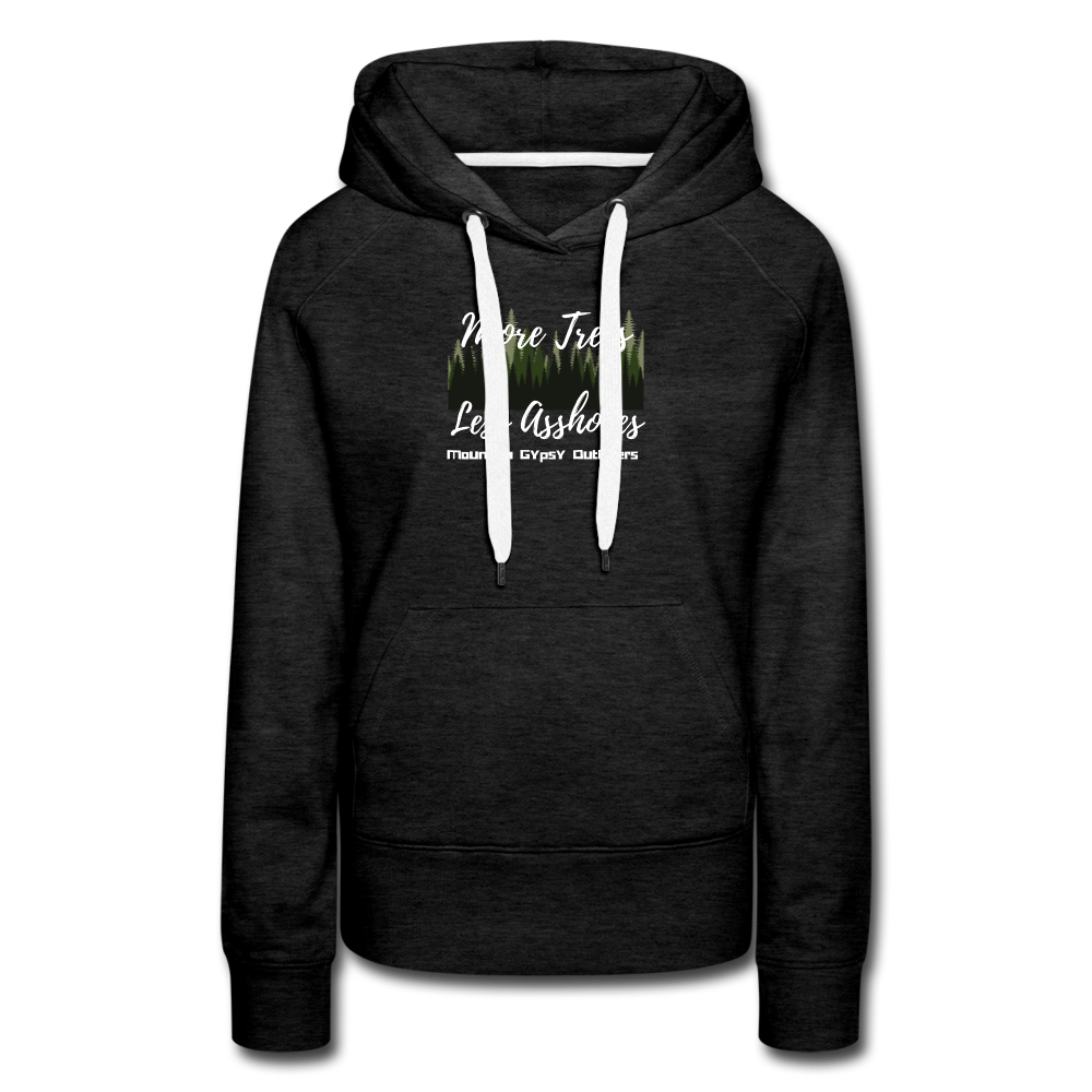 More Trees Hoodie - charcoal grey