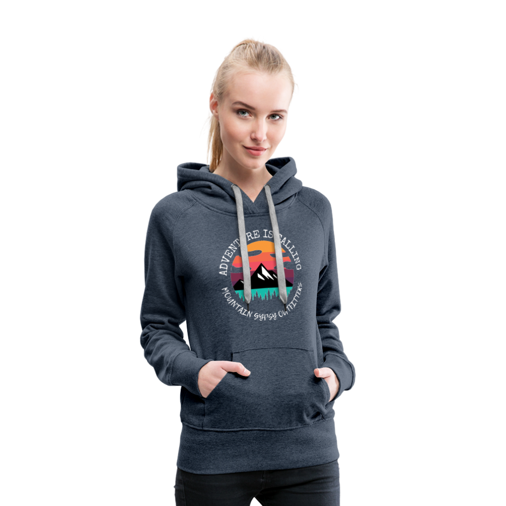 Adventure is Calling Hoodie - heather denim