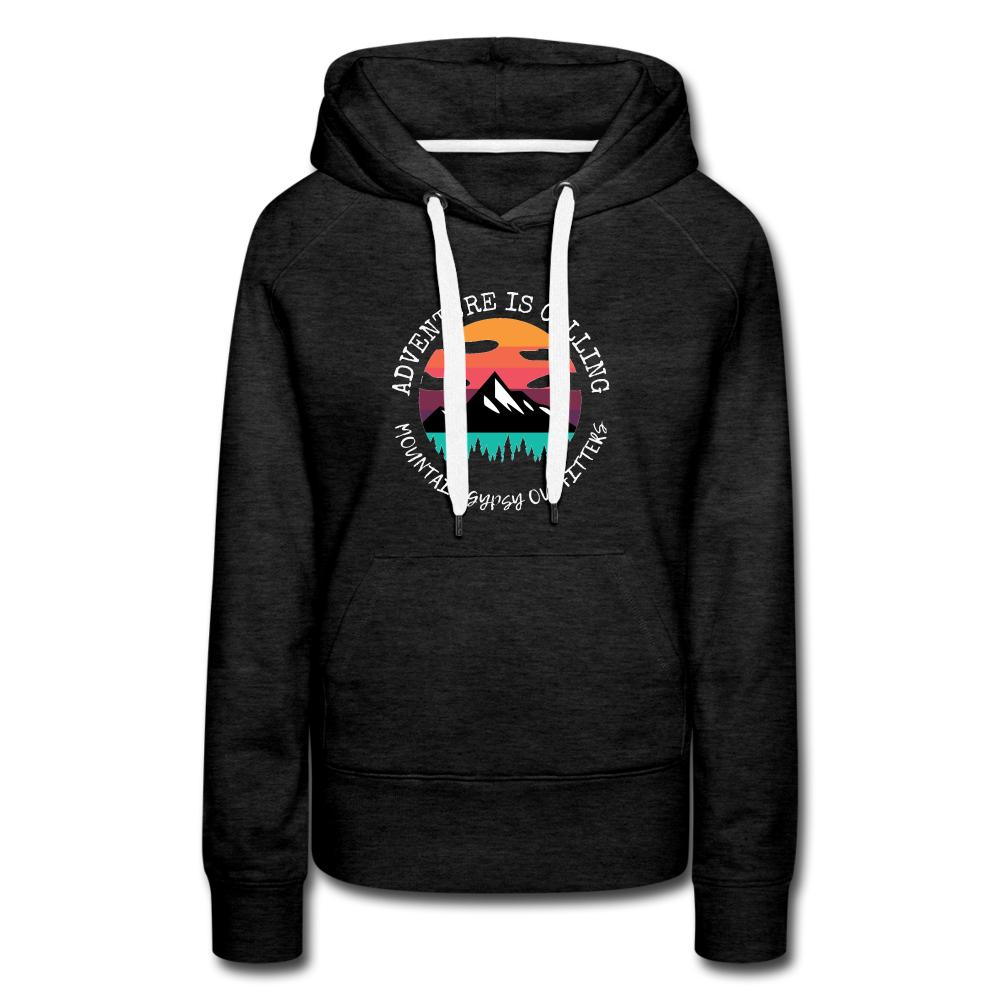 Adventure is Calling Hoodie - charcoal grey