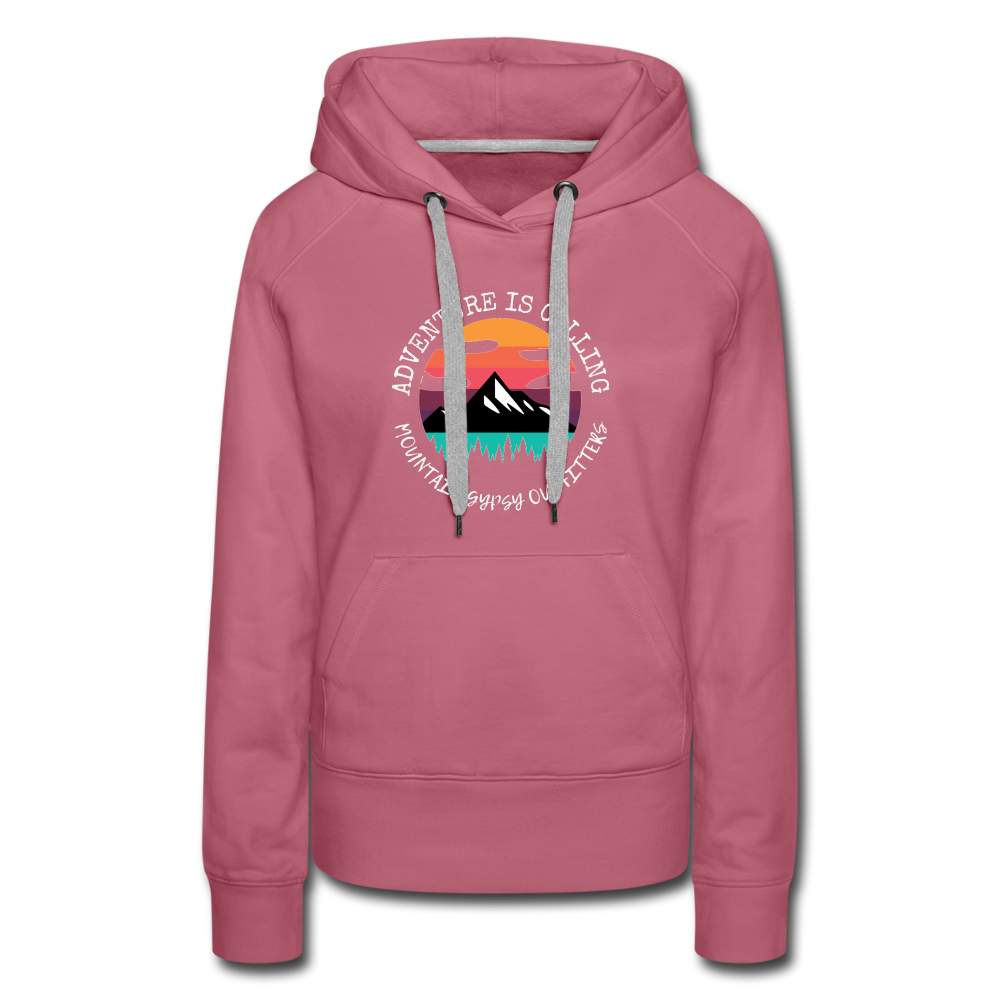 Adventure is Calling Hoodie - mauve