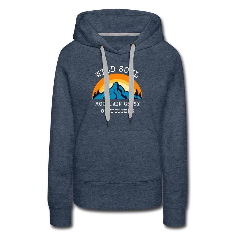 Wild Soul Hoodie - heather denim