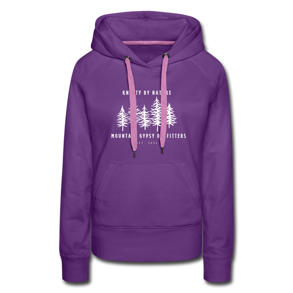 Knotty Hoodie - purple