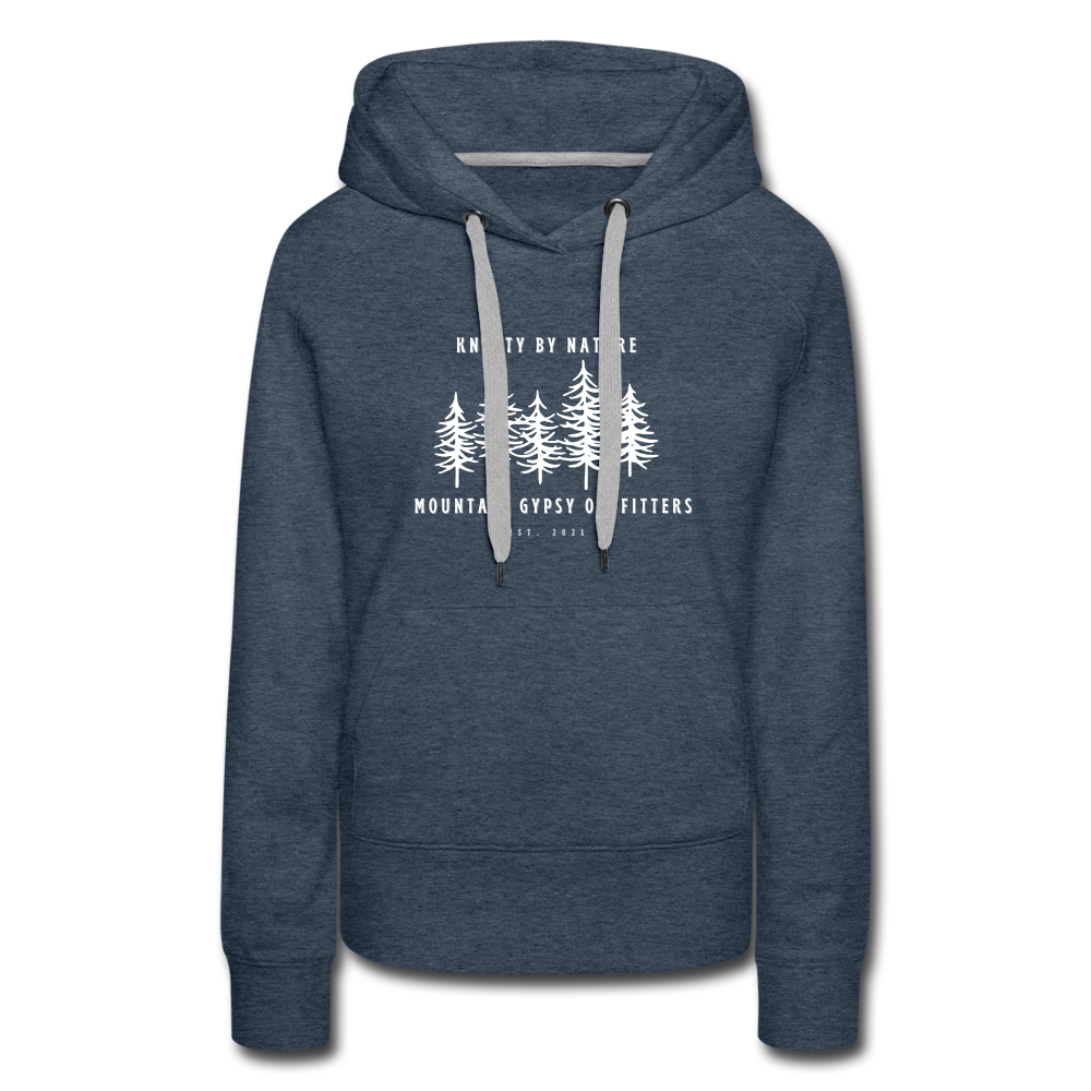 Knotty Hoodie - heather denim