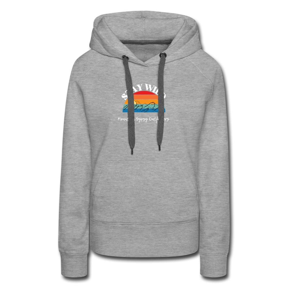 Stay Wild Hoodie - heather grey