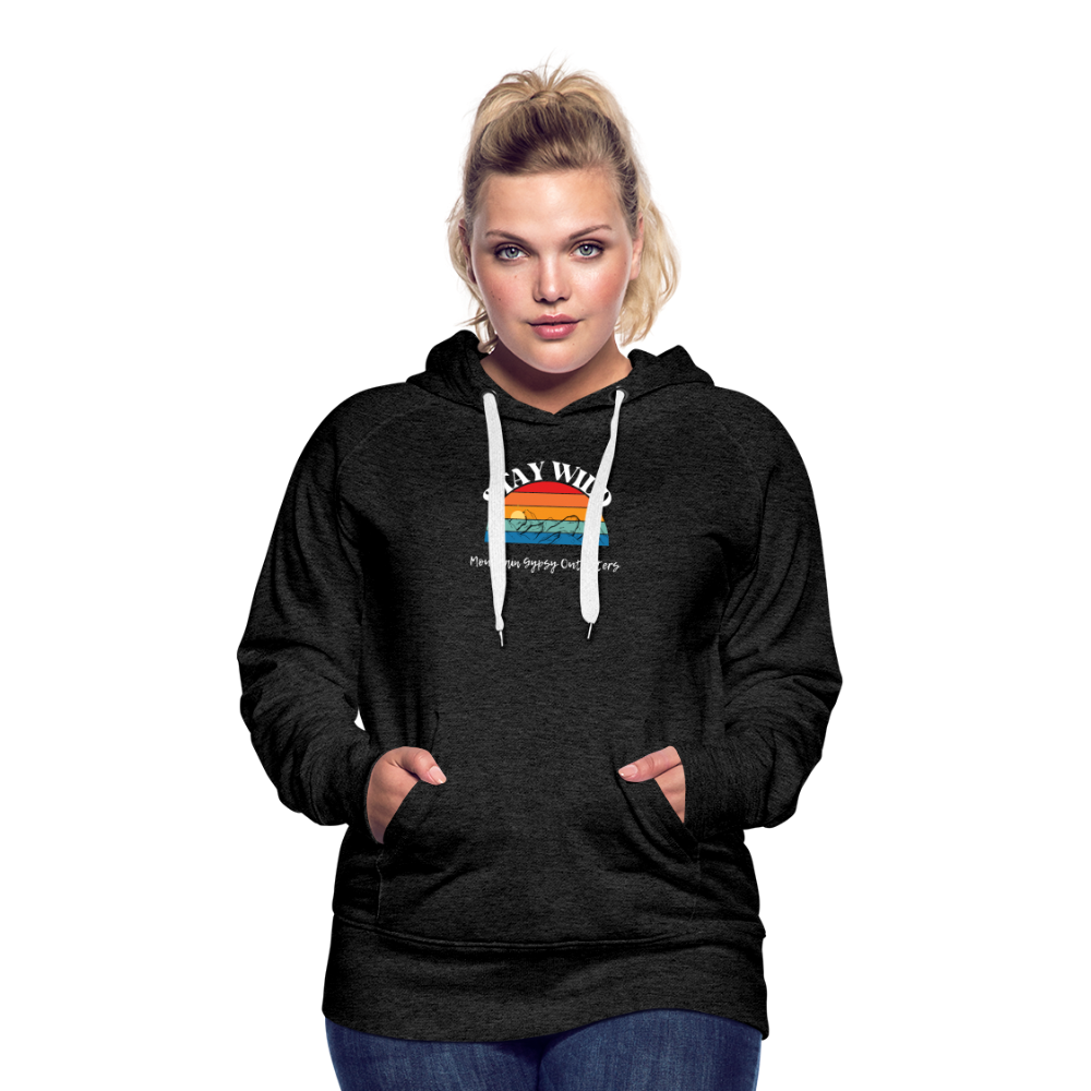 Stay Wild Hoodie - charcoal grey