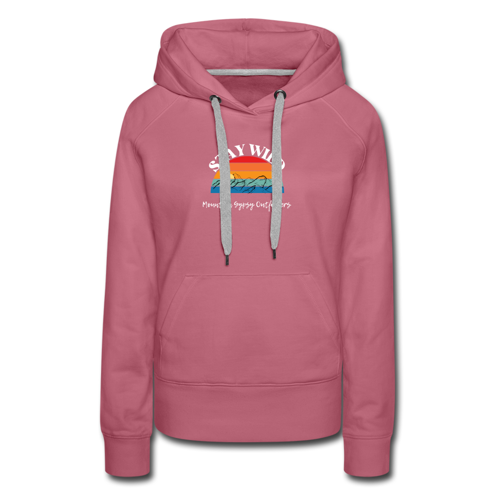 Stay Wild Hoodie - mauve