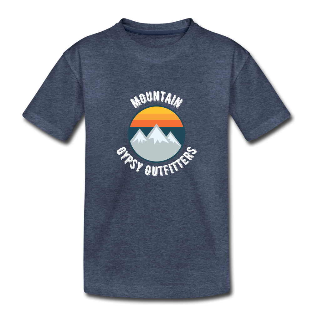 Retro MGO Kids Tee - heather blue