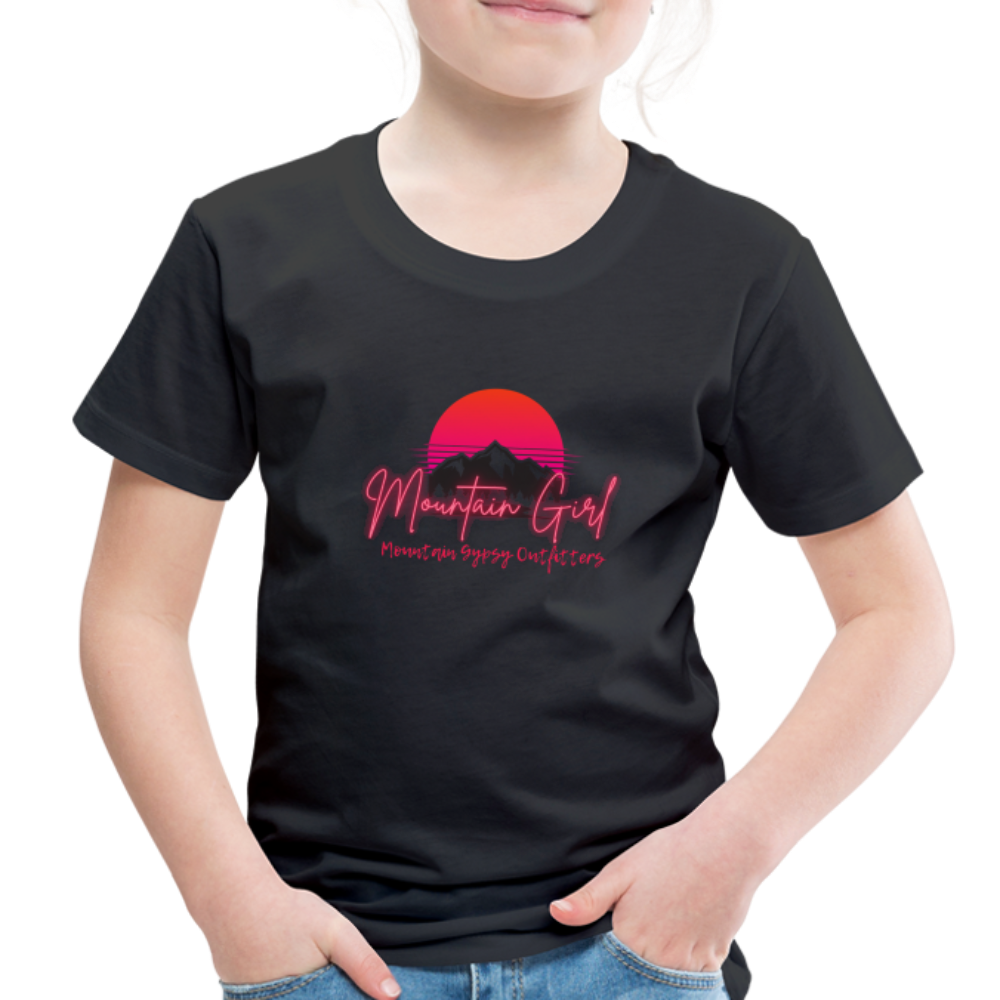 Mountain Girl Toddler Tee - black