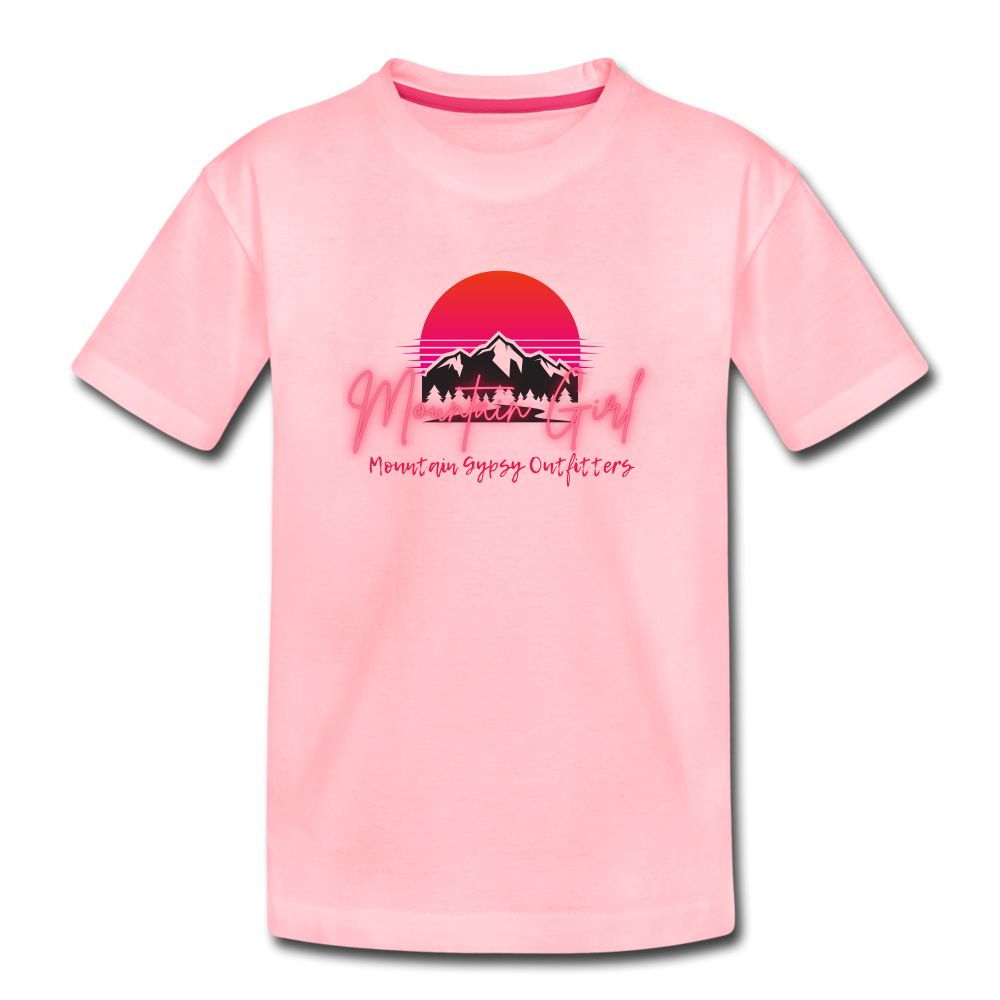 Mountain Girl Toddler Tee - pink