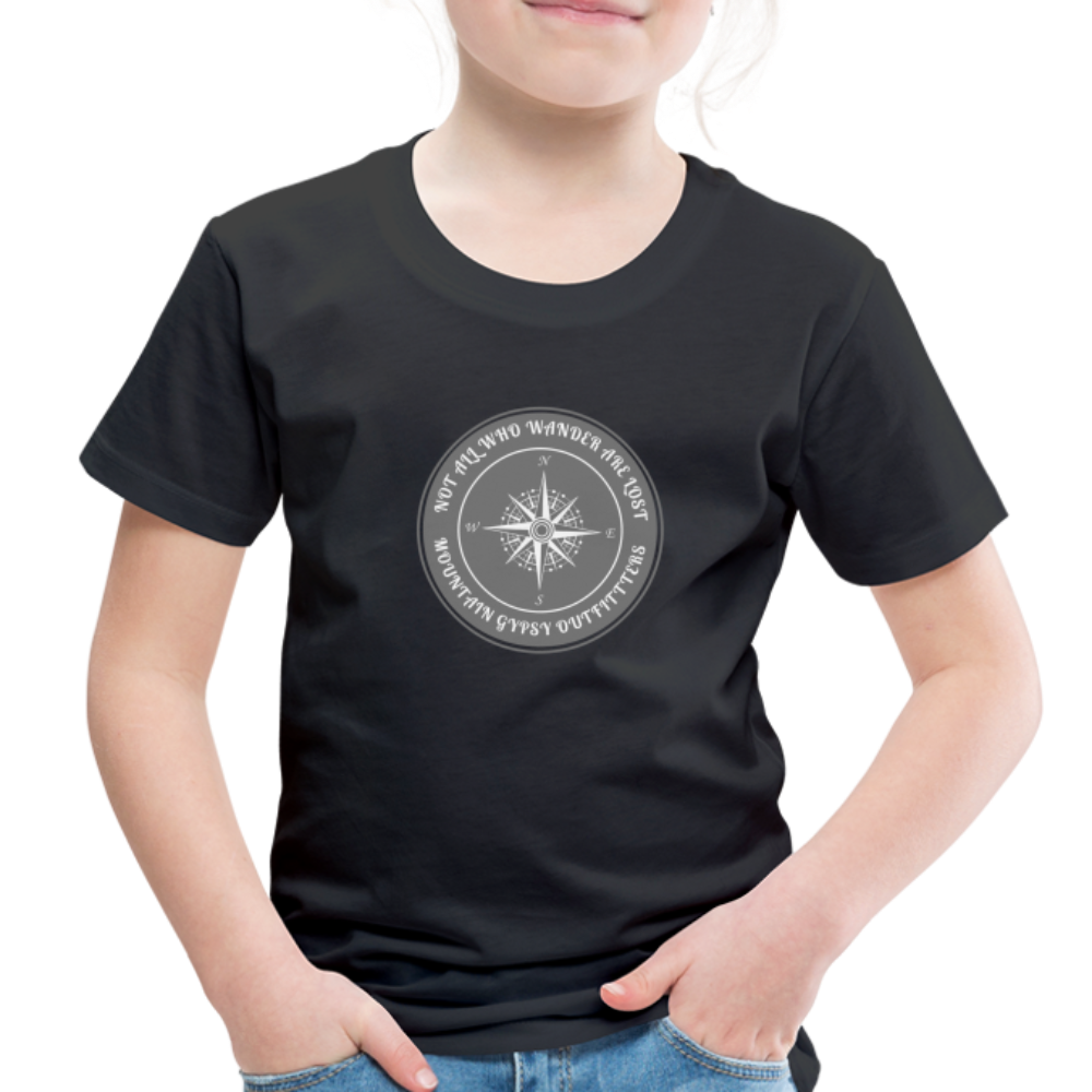 Not All Who Wander Toddler Tee - black