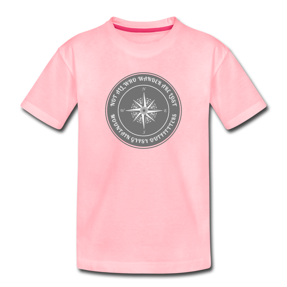 Not All Who Wander Toddler Tee - pink
