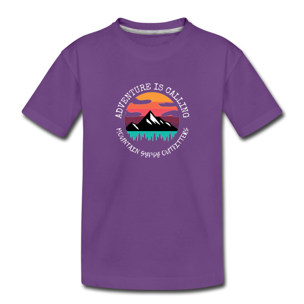 Adventure is Calling Toddler Tee - purple